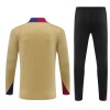 Sudadera De Entrenamiento Barcelona Gold Version Cremallera De Cuarto 2024-25 - Hombre